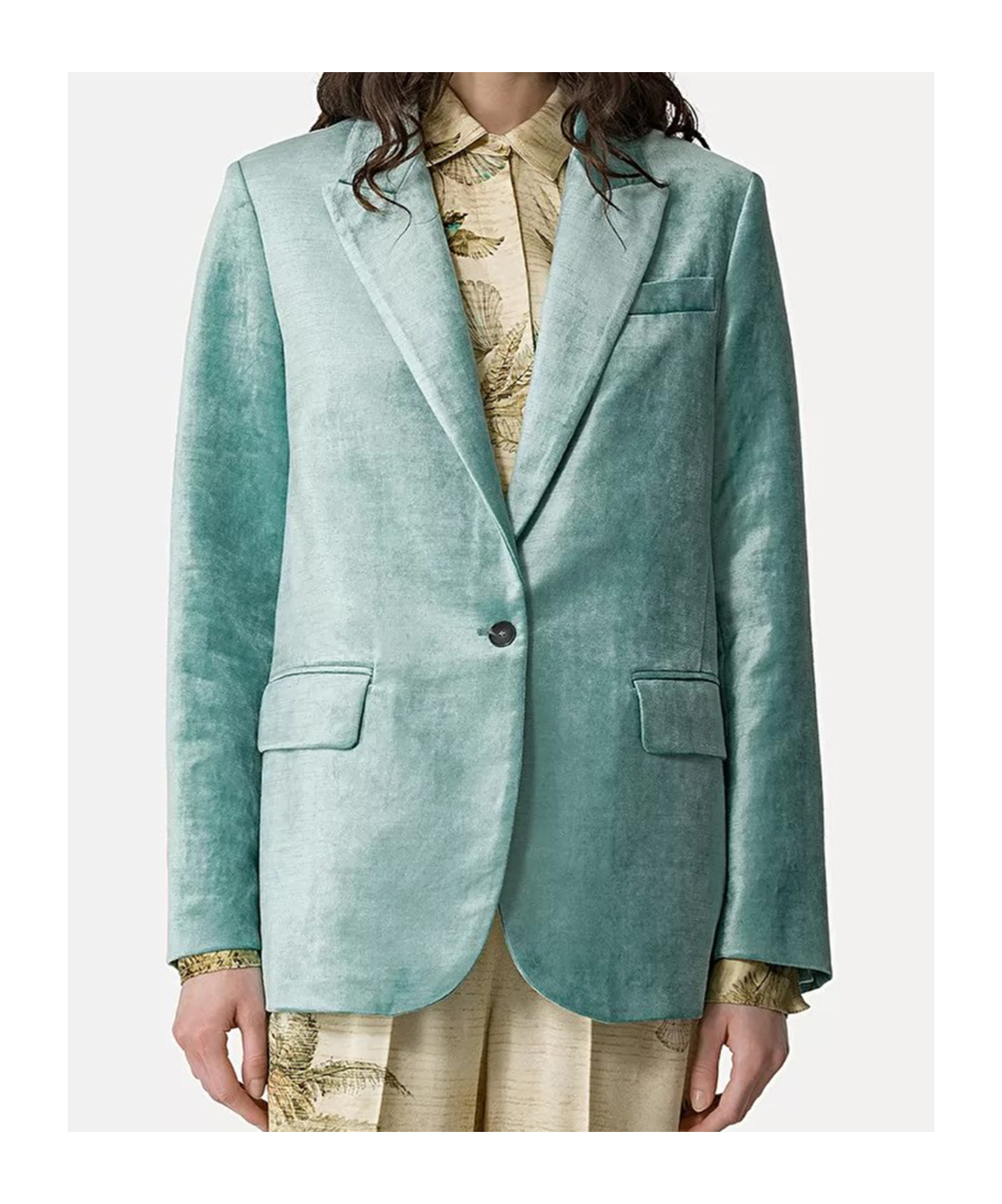 Forte Forte Long-sleeved Suit Coat In Blue