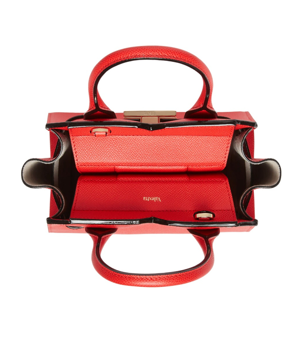 Valextra Milano Crossbody Micro Bag In Red