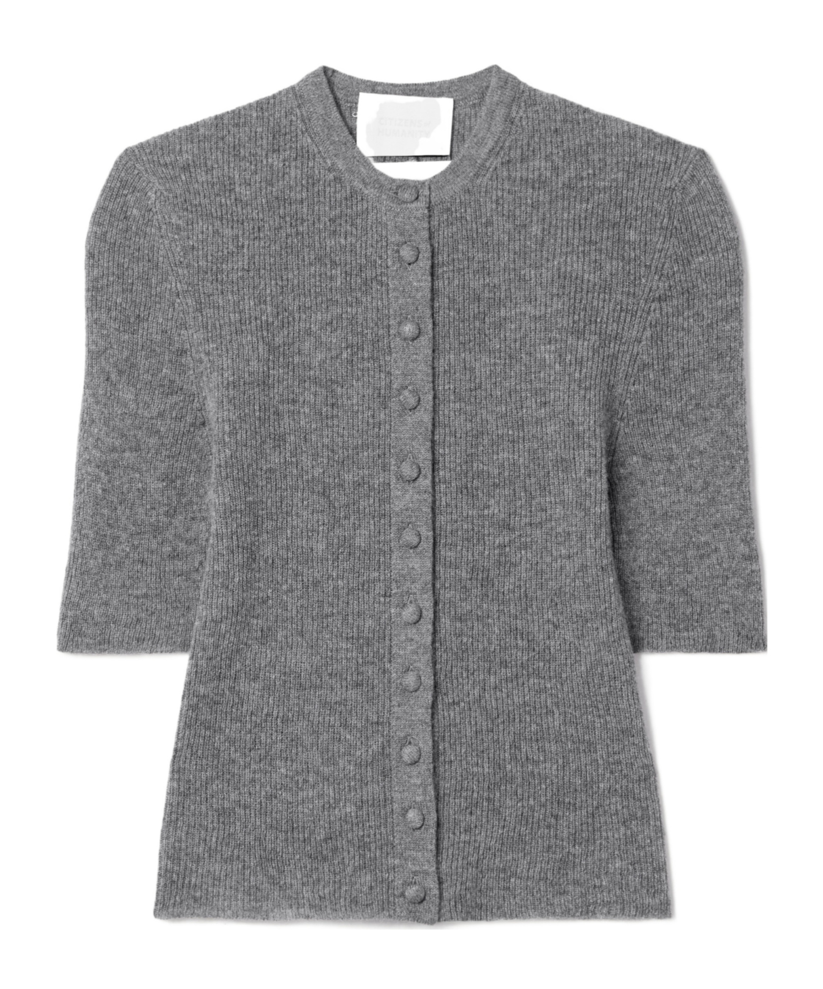 Citizen Of Humanity Tabitha Ribbed Cardigan In Blue