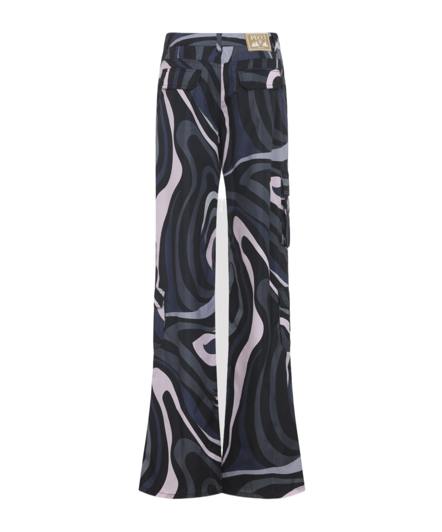 Pucci Flared Trousers With Pockets And Loops In Multi