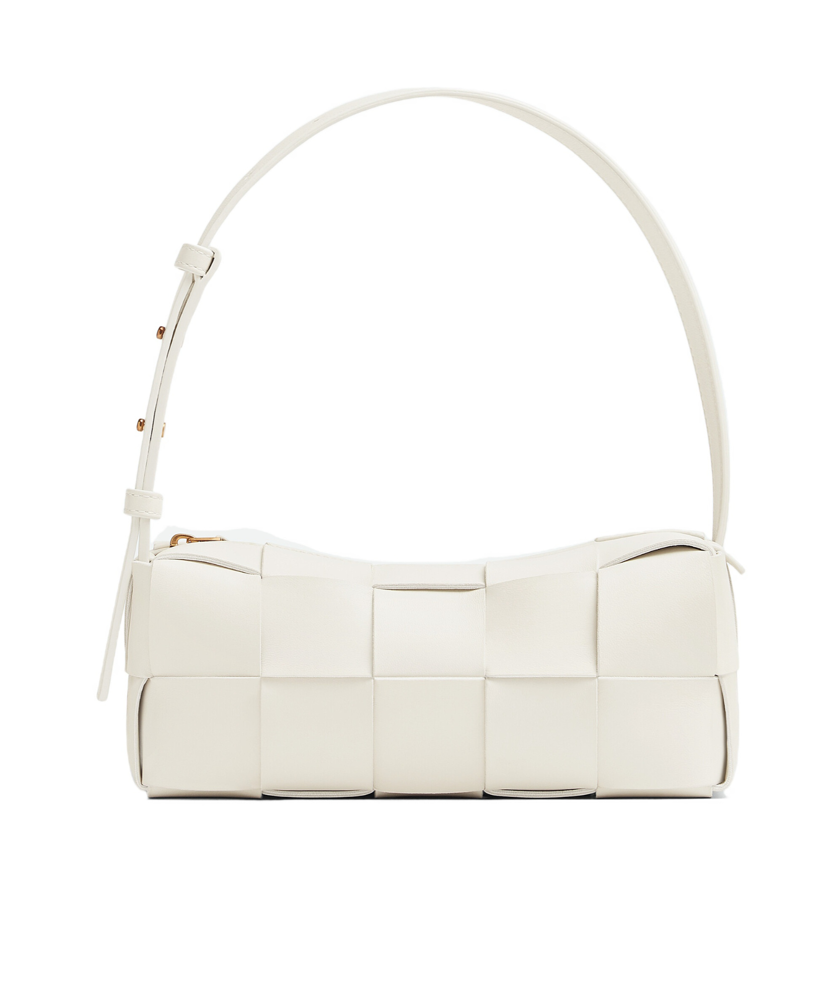 Bottega Veneta Small Brick Cassette Shoulder Bag In White