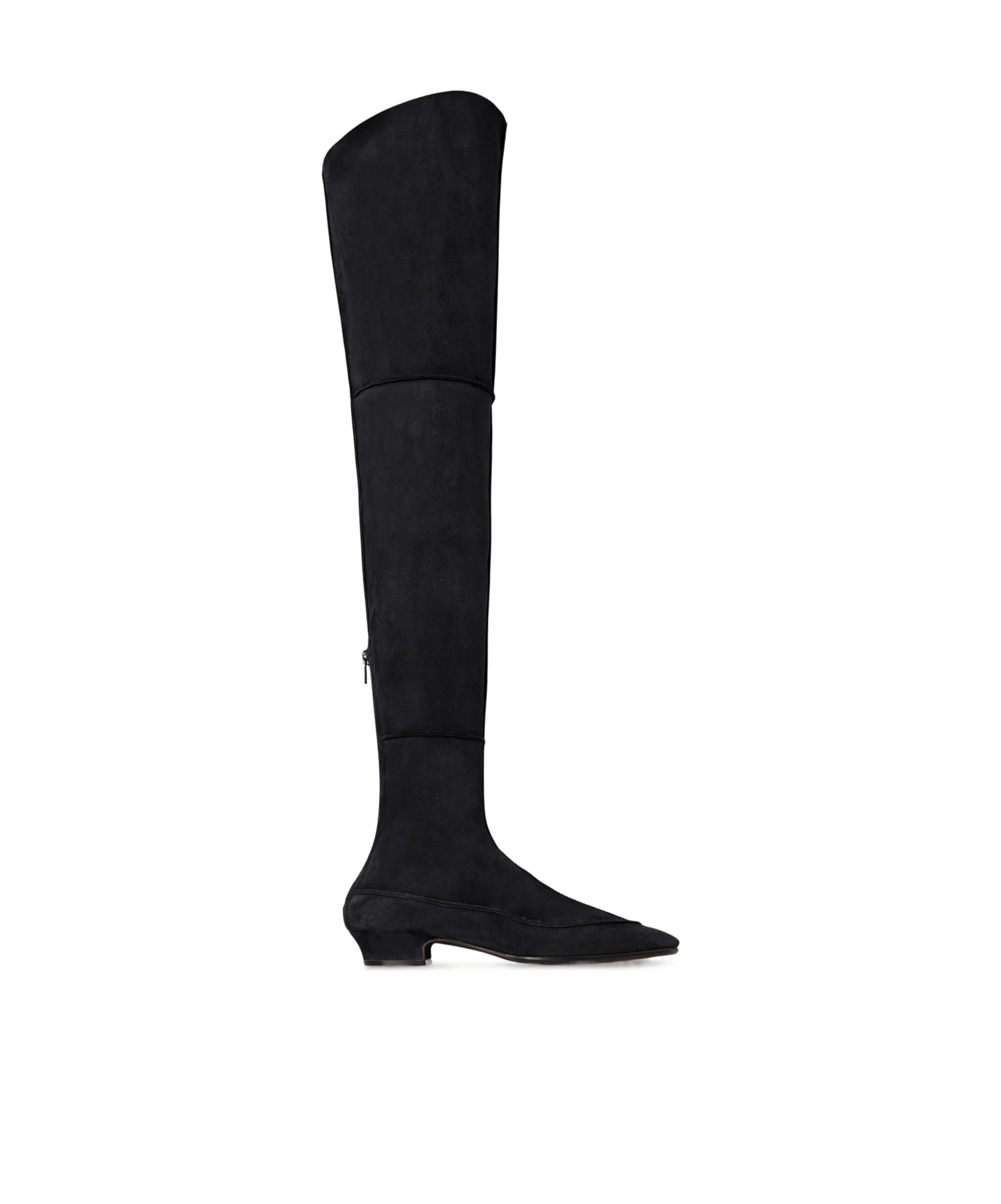 The Row Hereditas Shearling Over-the-knee Boots In Black