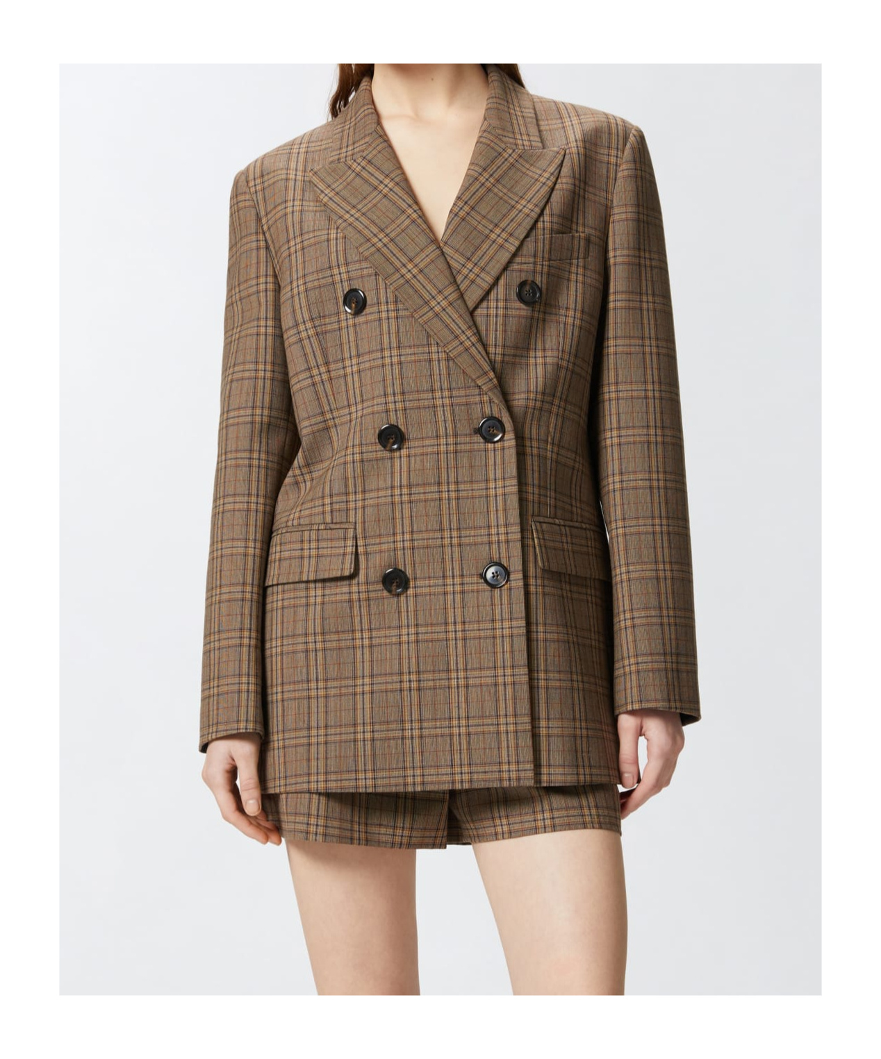 Pinko New Guinea Blazer And Suits In Brown