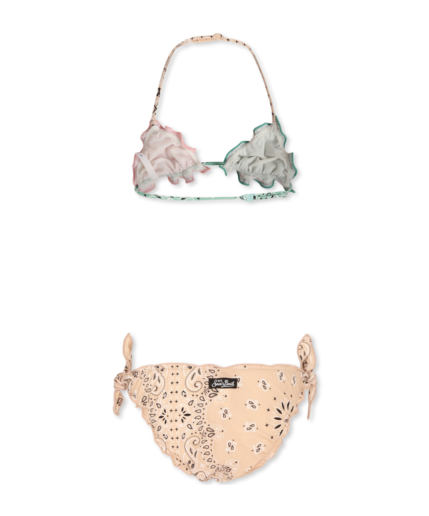 Mc2 Saint Barth Paisley-print Bikini In Brown