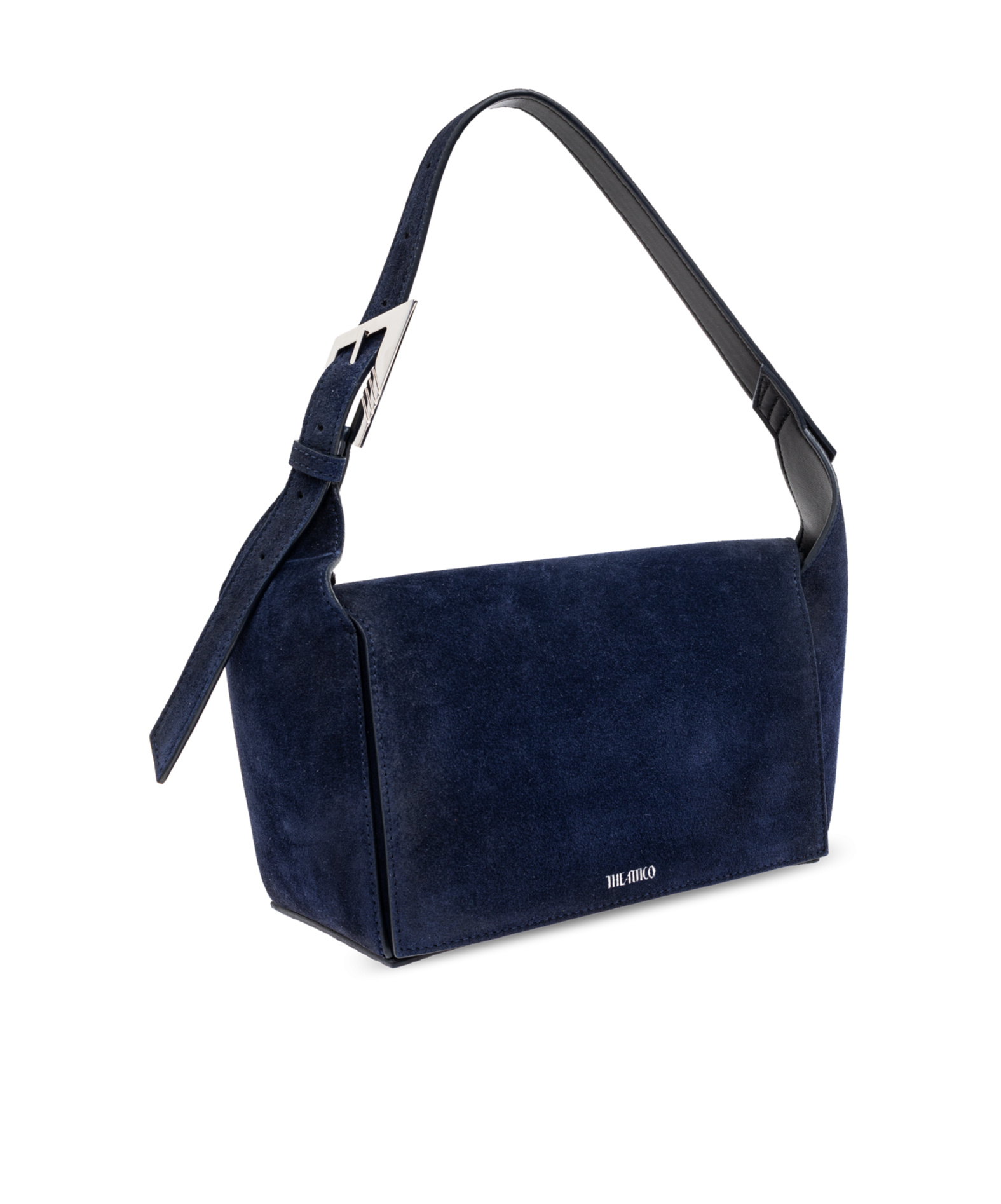 Attico The 7/7 Magnetic Fastened Shoulder Bag In Black