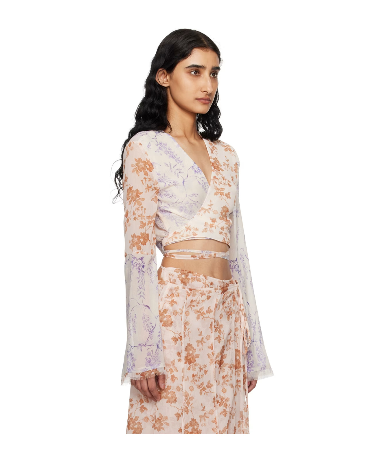Holzweiler Floral Pattern Printed Blouse In Pink