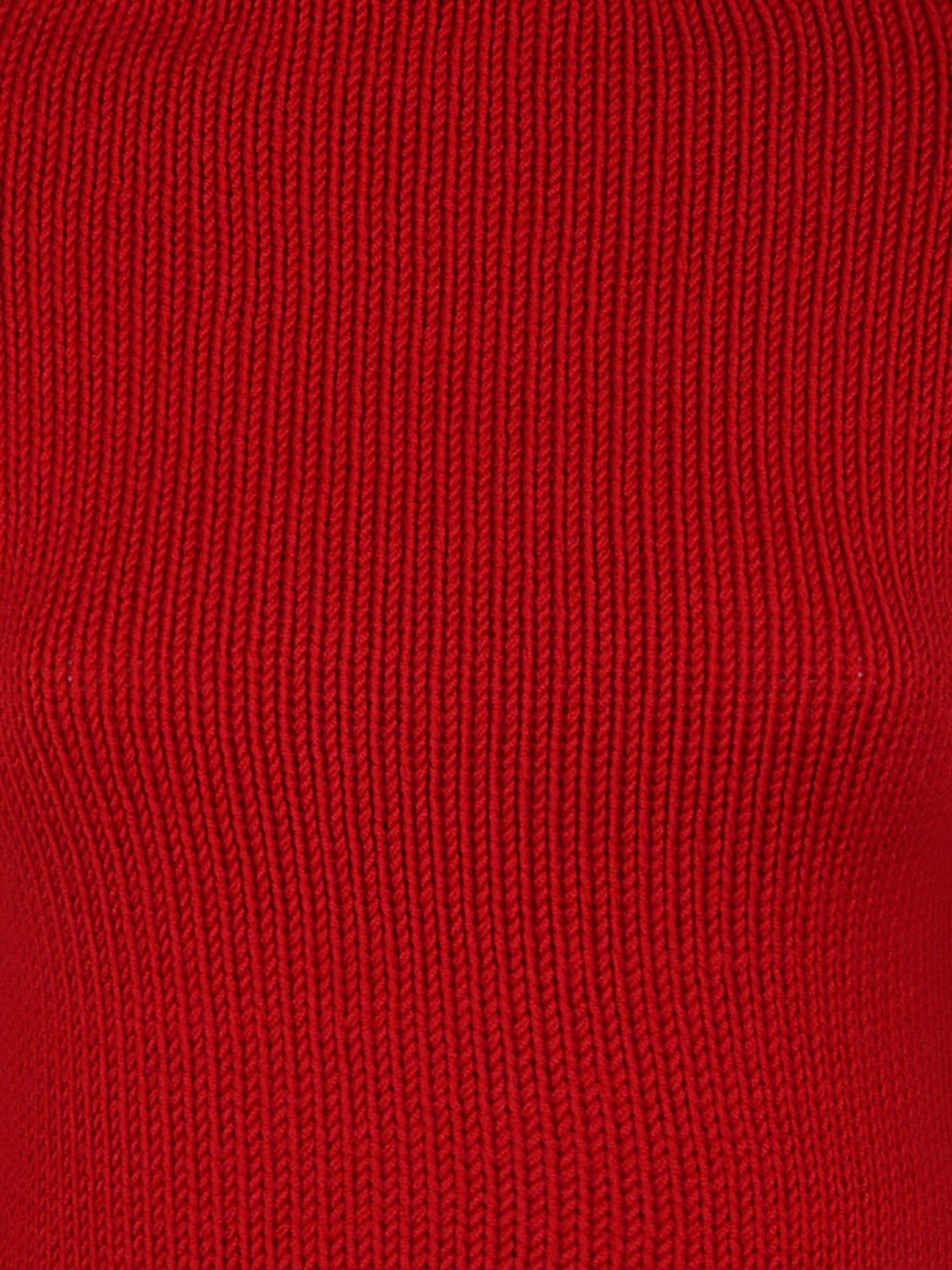 Baserange Ribbed Turtleneck Sweater In Red
