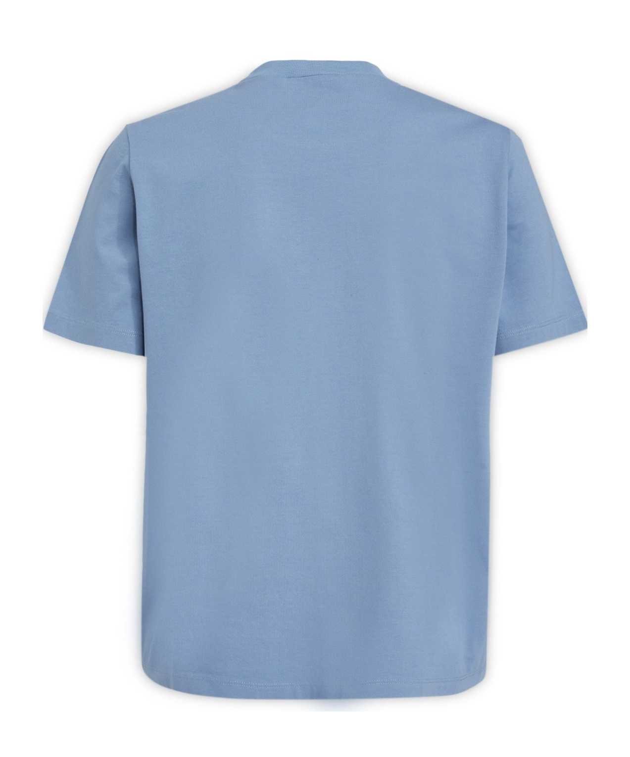 Dsquared2 Crew Neck Graphic Print Short Sleeves Top In Blue