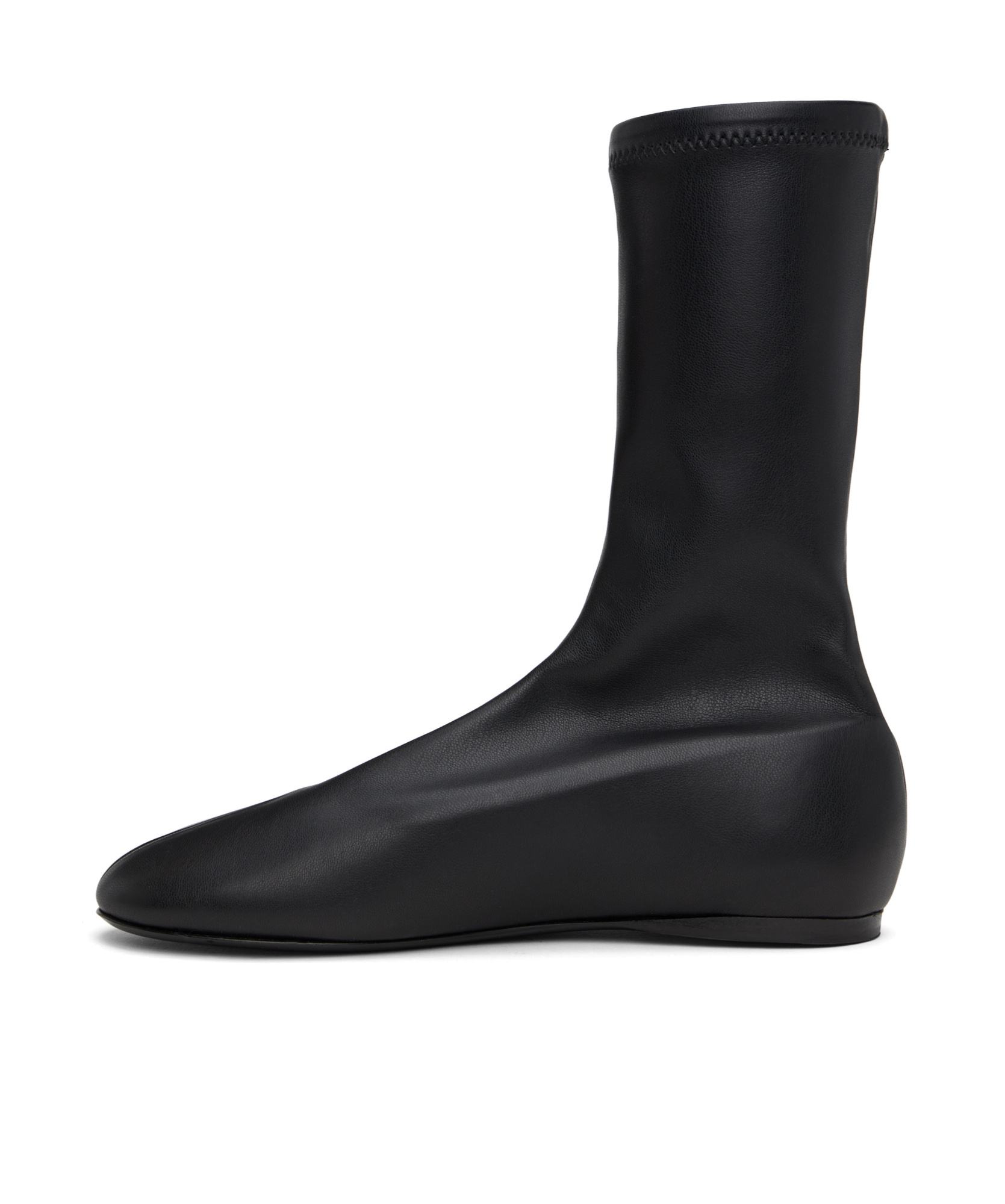 Shop Proenza Schouler Round-head Short Boots In Black