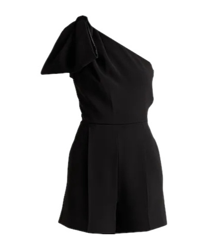 Max Mara Minimalist Offtheshoulder Jumpsuit In Black