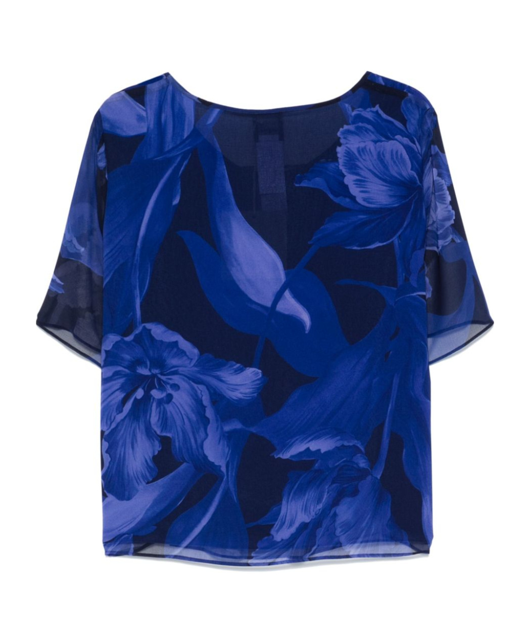 Shop Marina Rinaldi Pegola Blouse In Blue