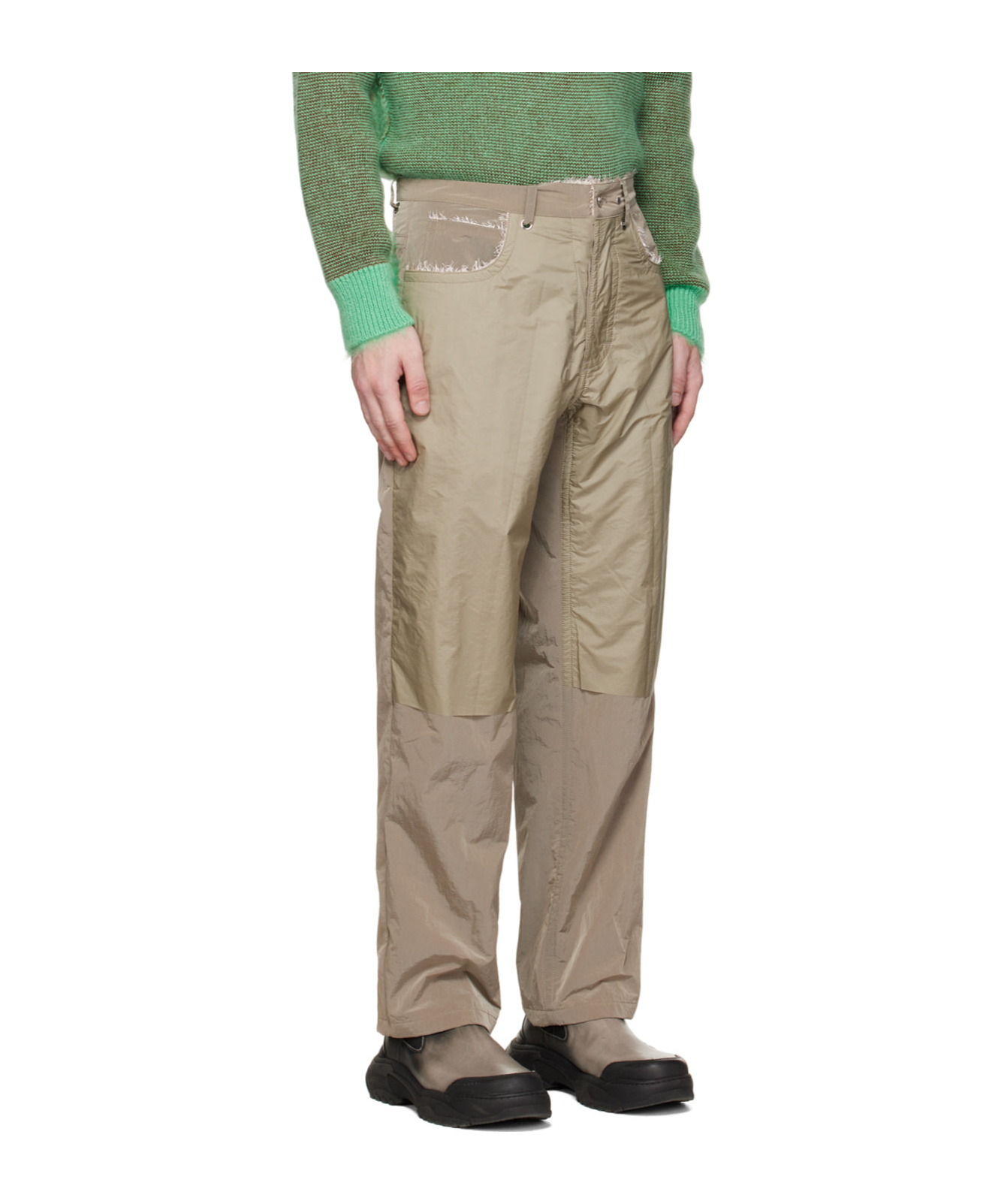 Craig Green Man Pants Light Pink Size M Nylon In Nude