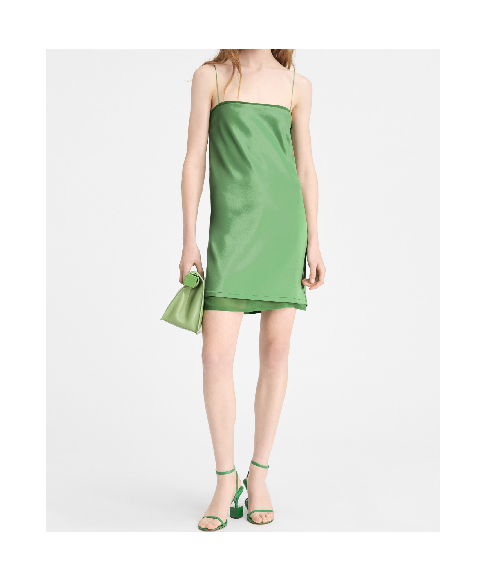 Jacquemus Green La Casa 'la Robe Elica' Minidress In Green