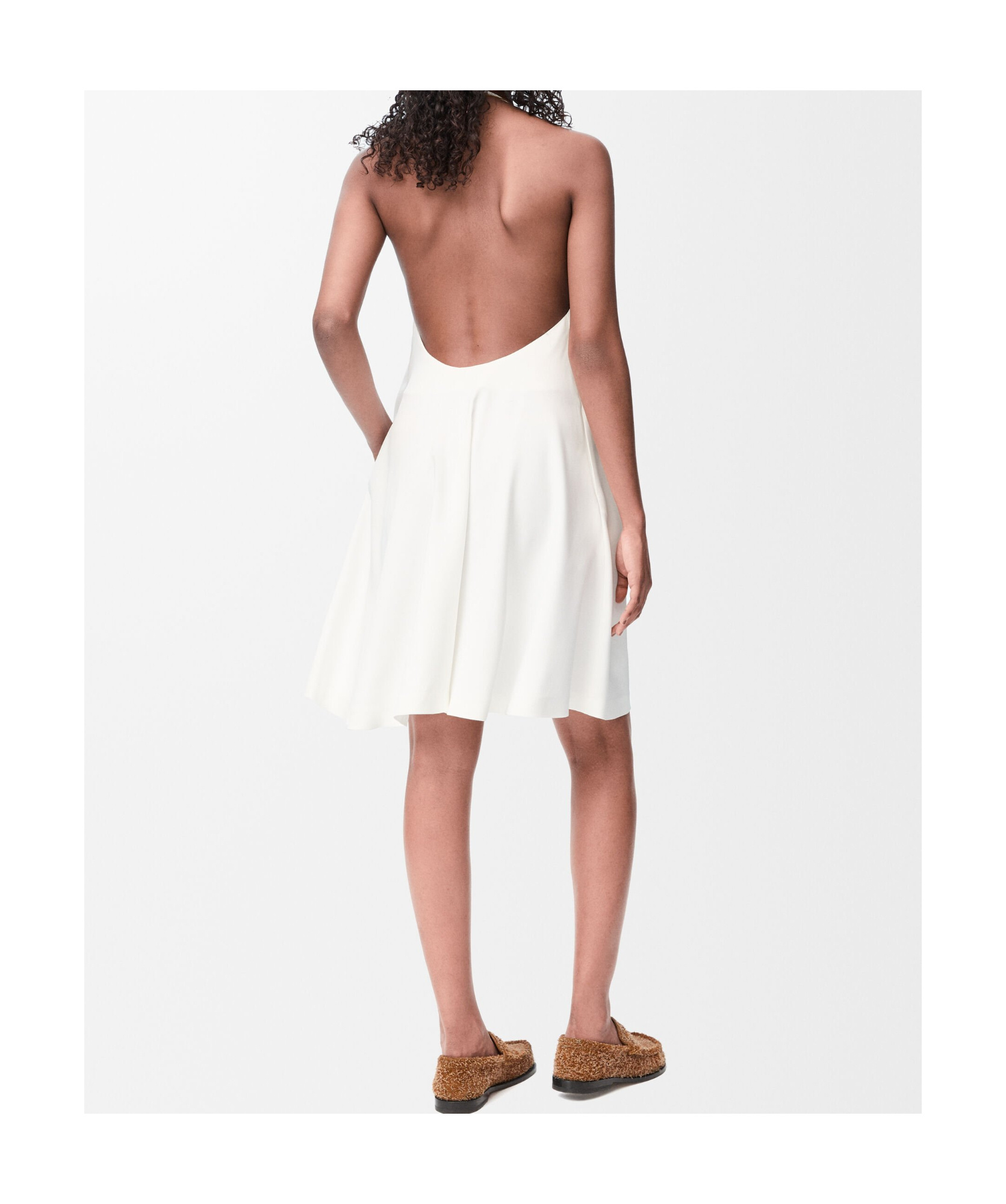 Loewe V-neck Dress In White