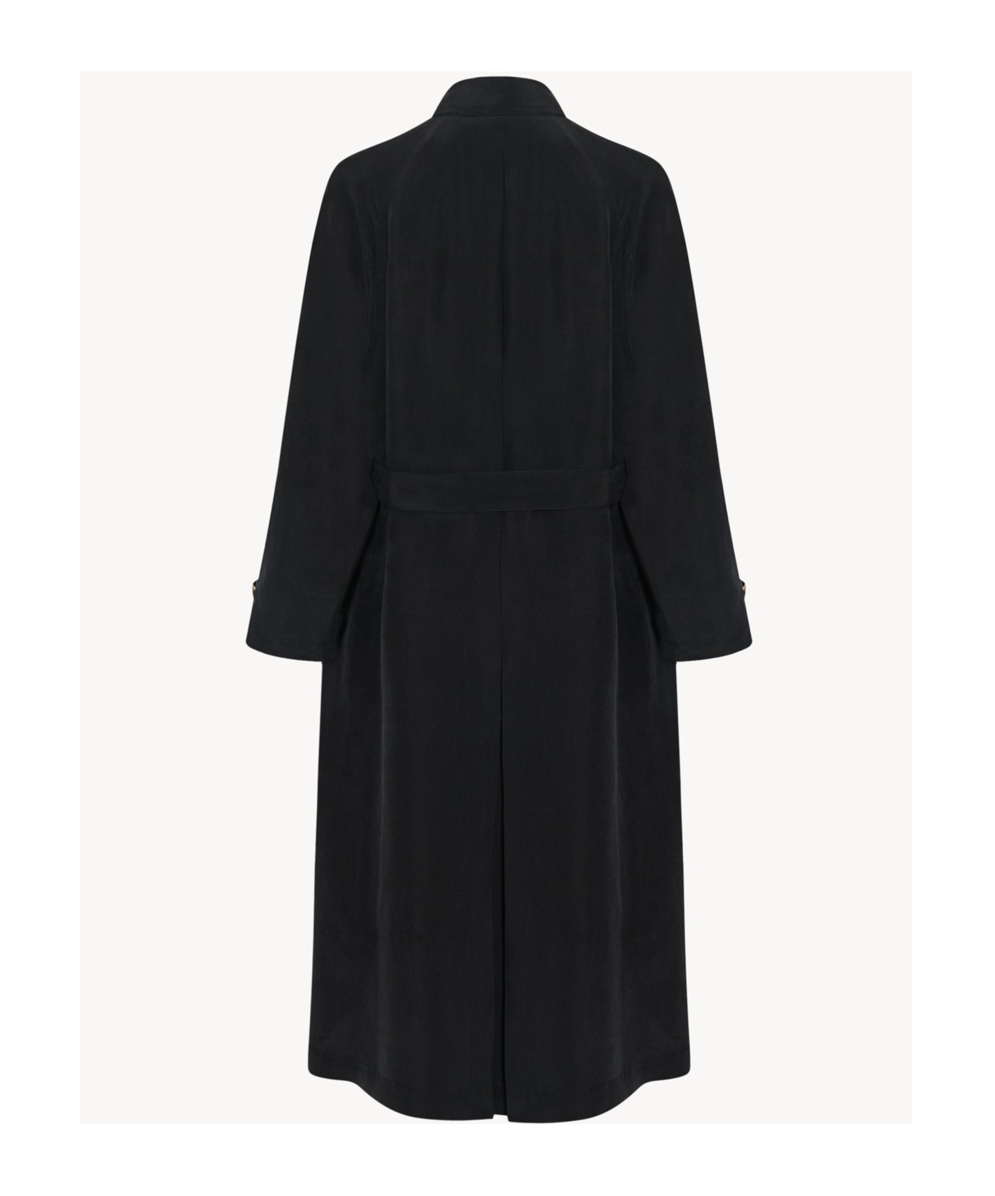 The Row Long Sleeve Coat In Black