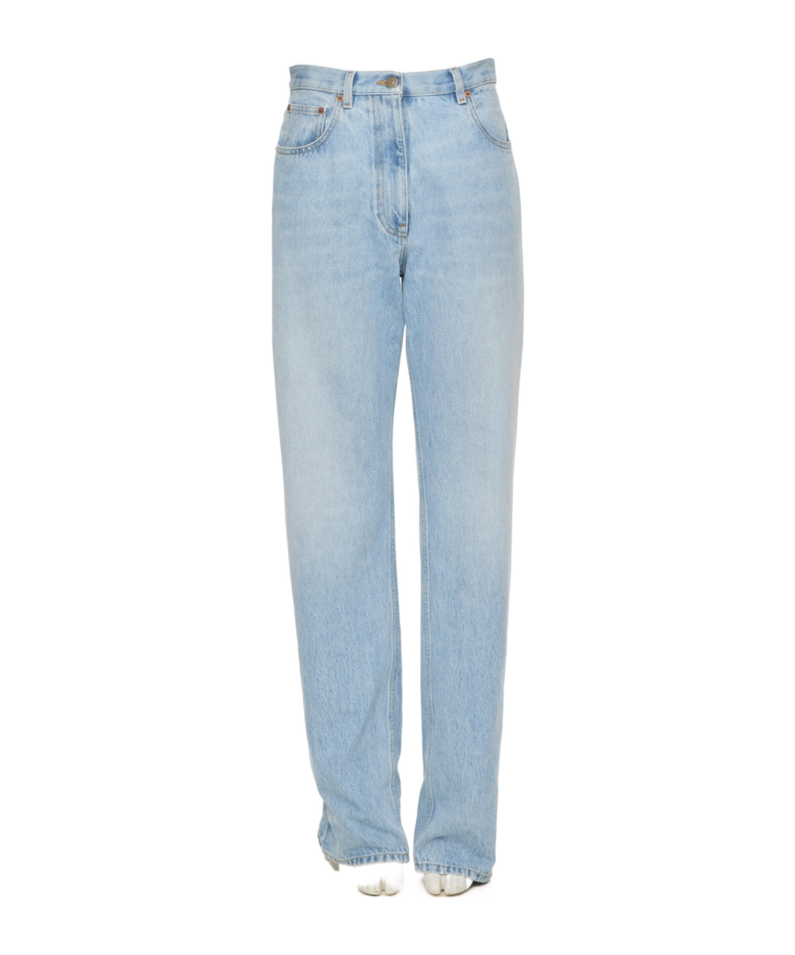 Valentino Denim Trousers Woman Denim 30 In Blue