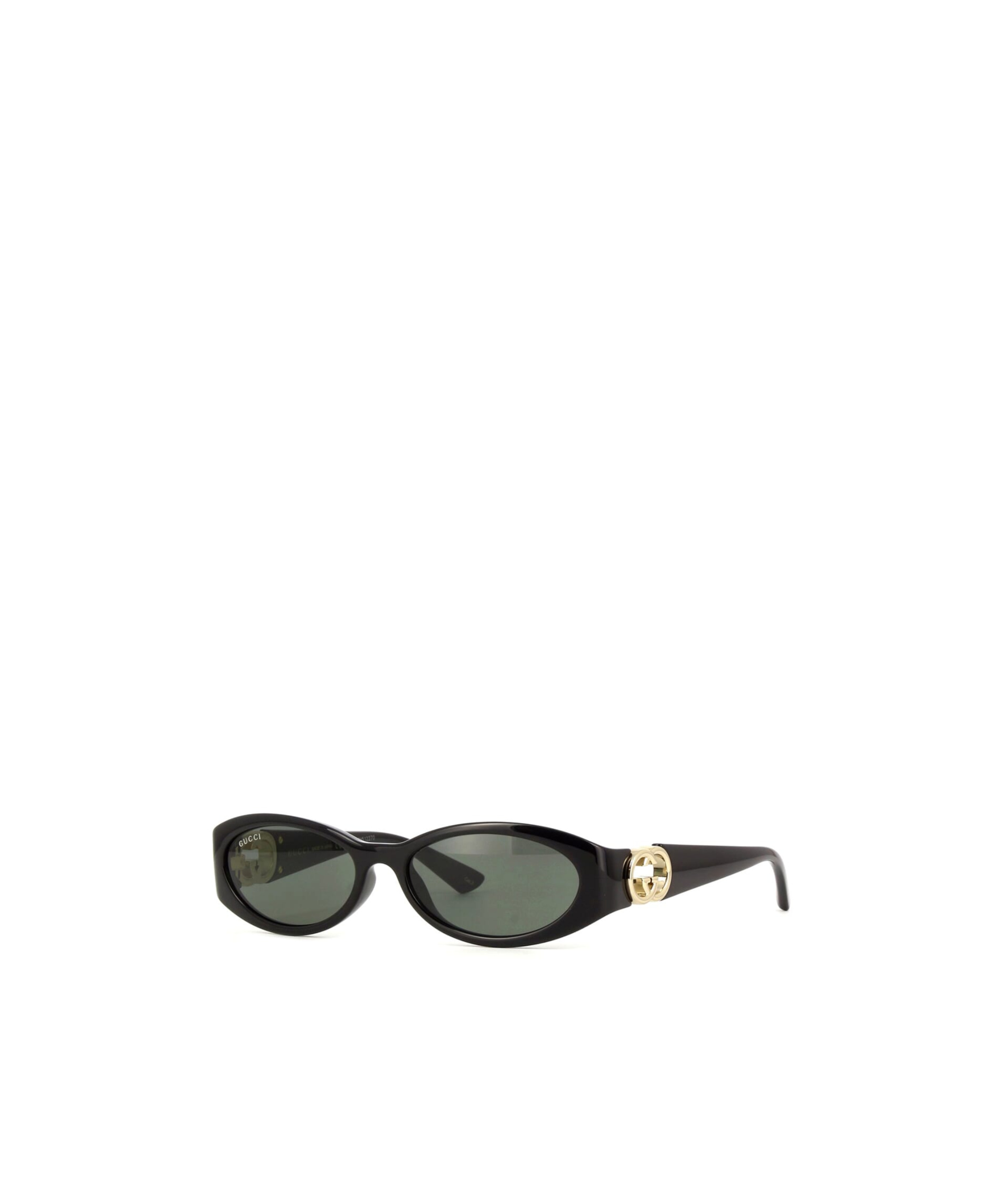 Gucci Oval-frame Sunglasses In Gray