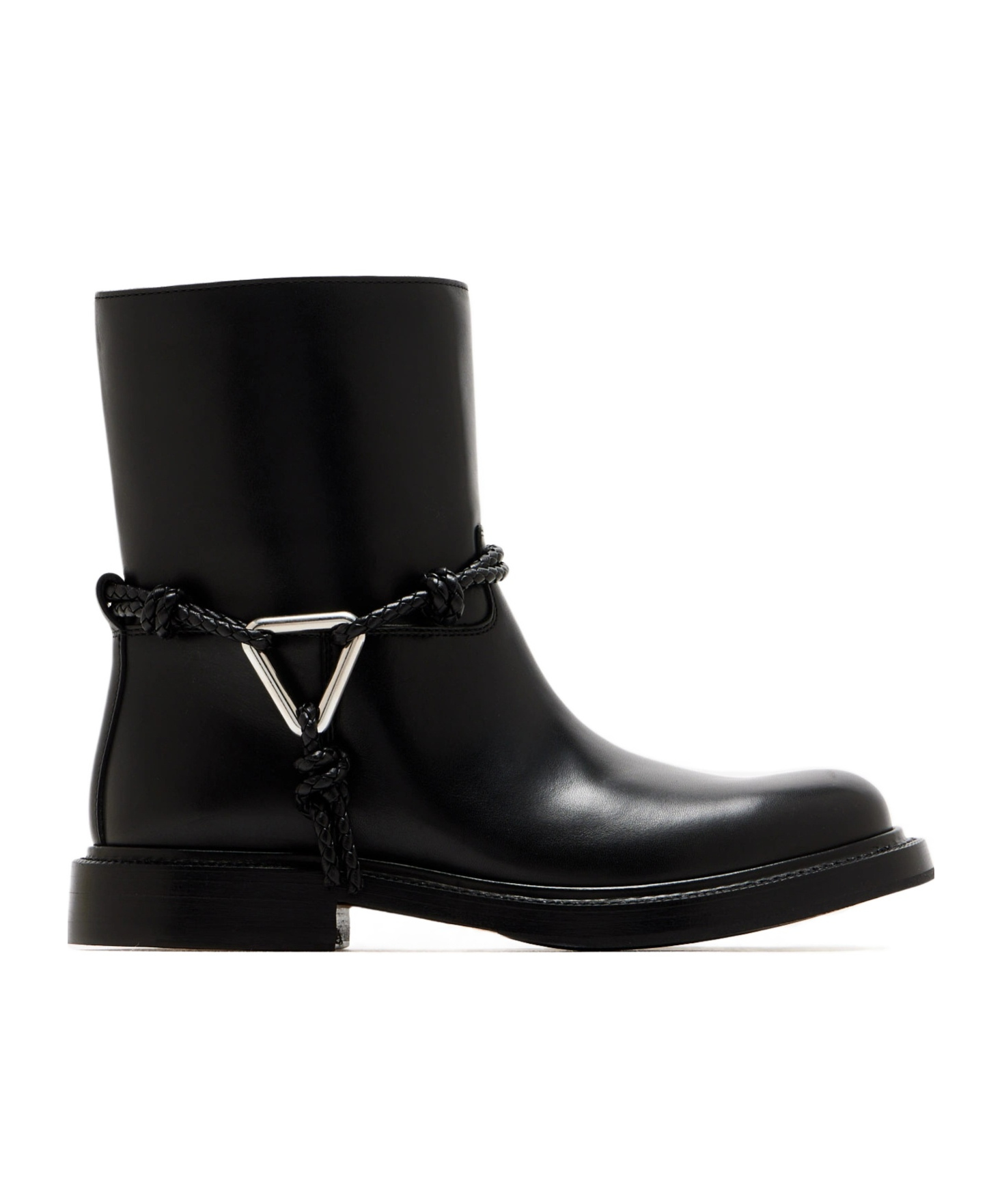 Bottega Veneta James Short Boots In Black