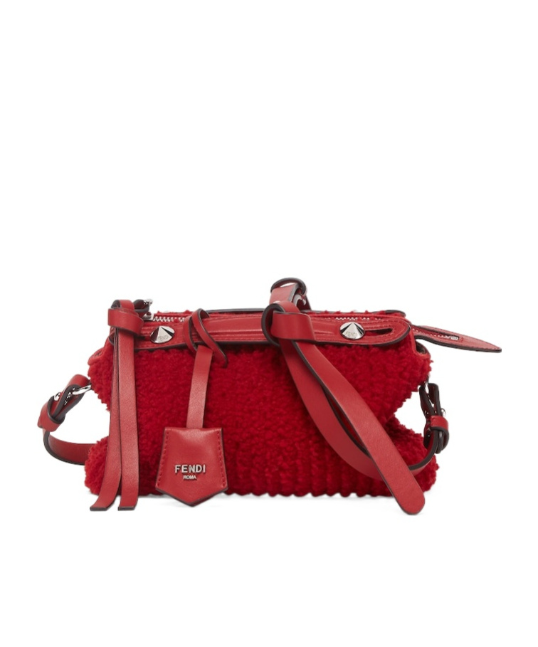 Fendi By The Way Soft Mini Shoulder Bag In Red