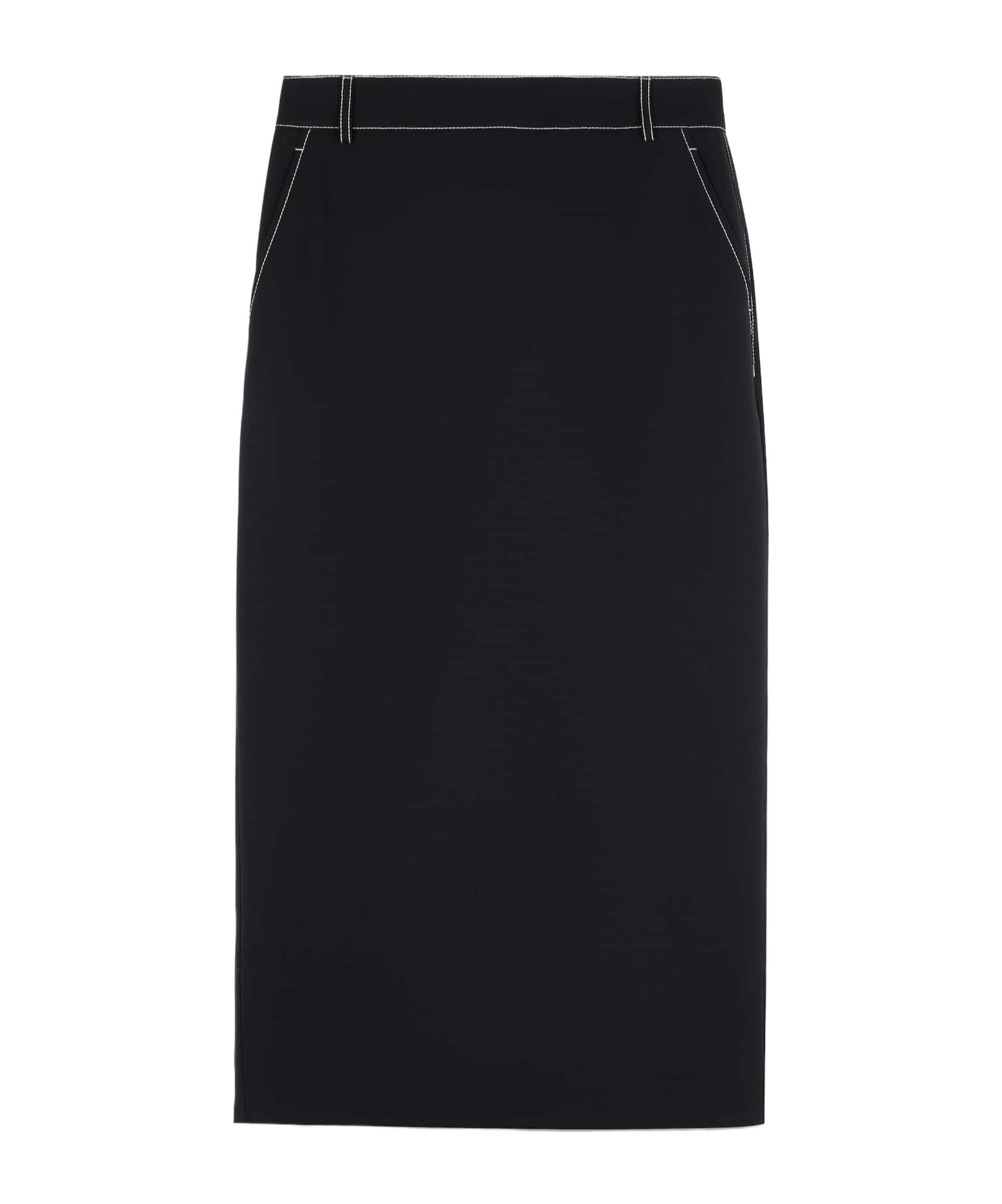 Tod's Belt Loop Midi Skirt In Black