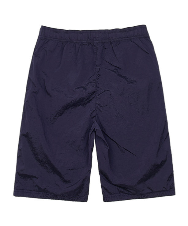 Stone Island Elastic Waistband Shorts In Blue
