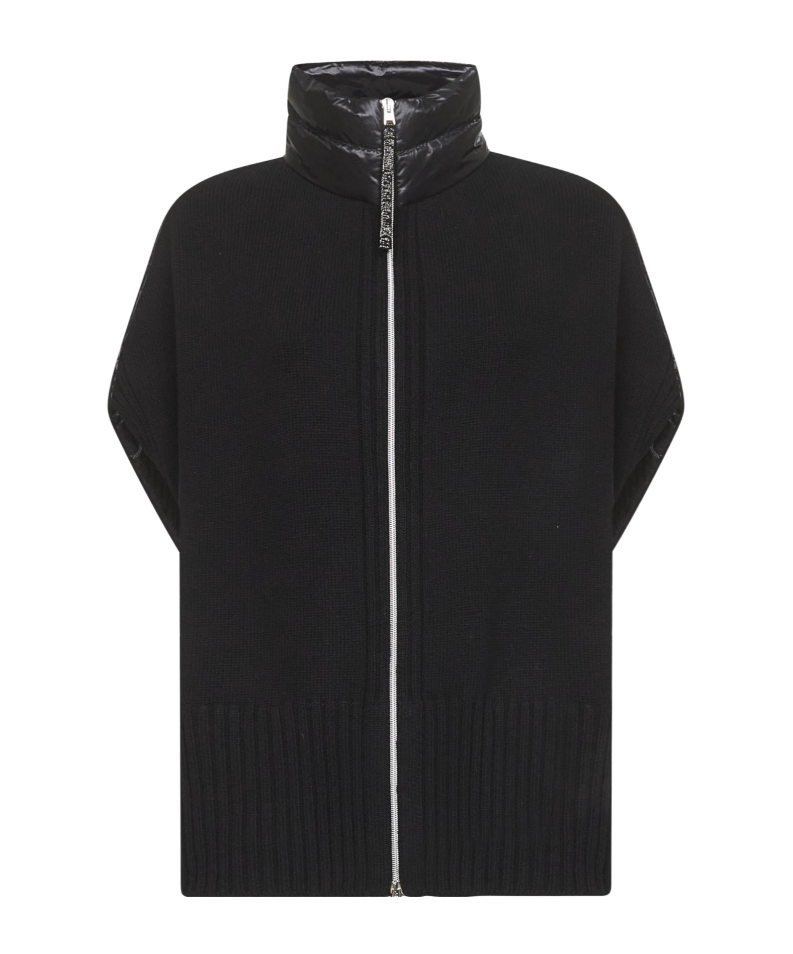 Herno Panelled Zipped Gilet In Black