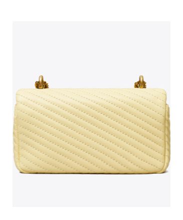 Tory Burch Mini Kira Quilted Shoulder Bag In Nude