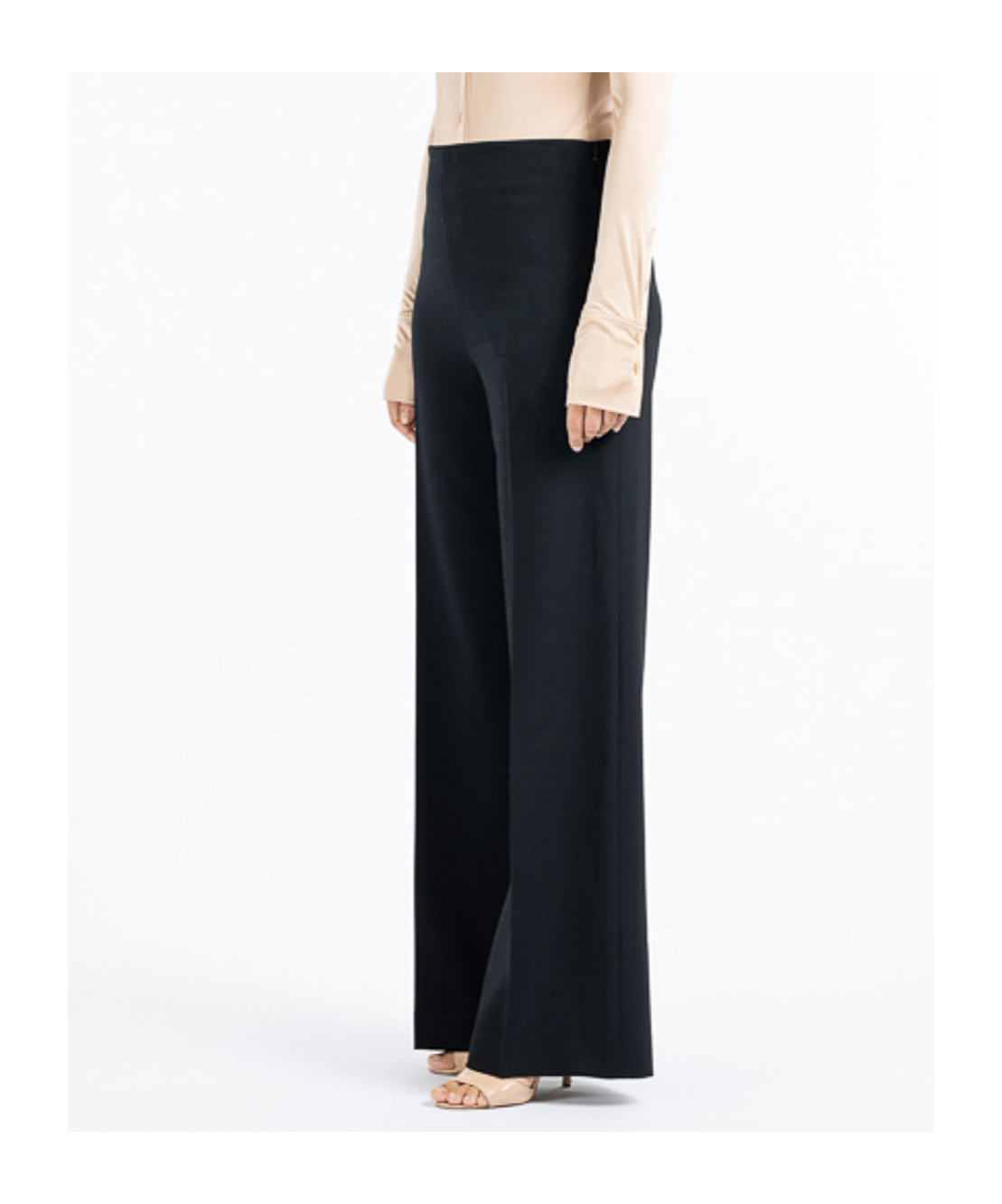 Shop Antonelli High-waisted Casual Pants In Black