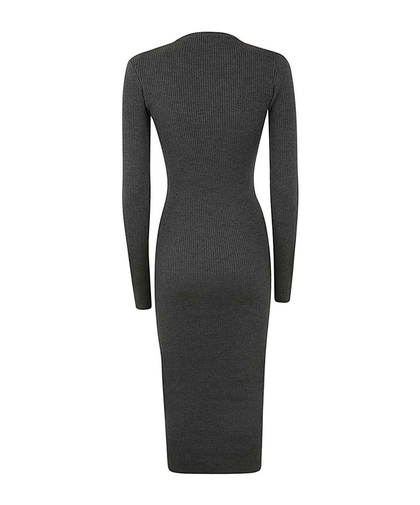 Wardrobe.nyc Ribbed Long Sleeve Dress