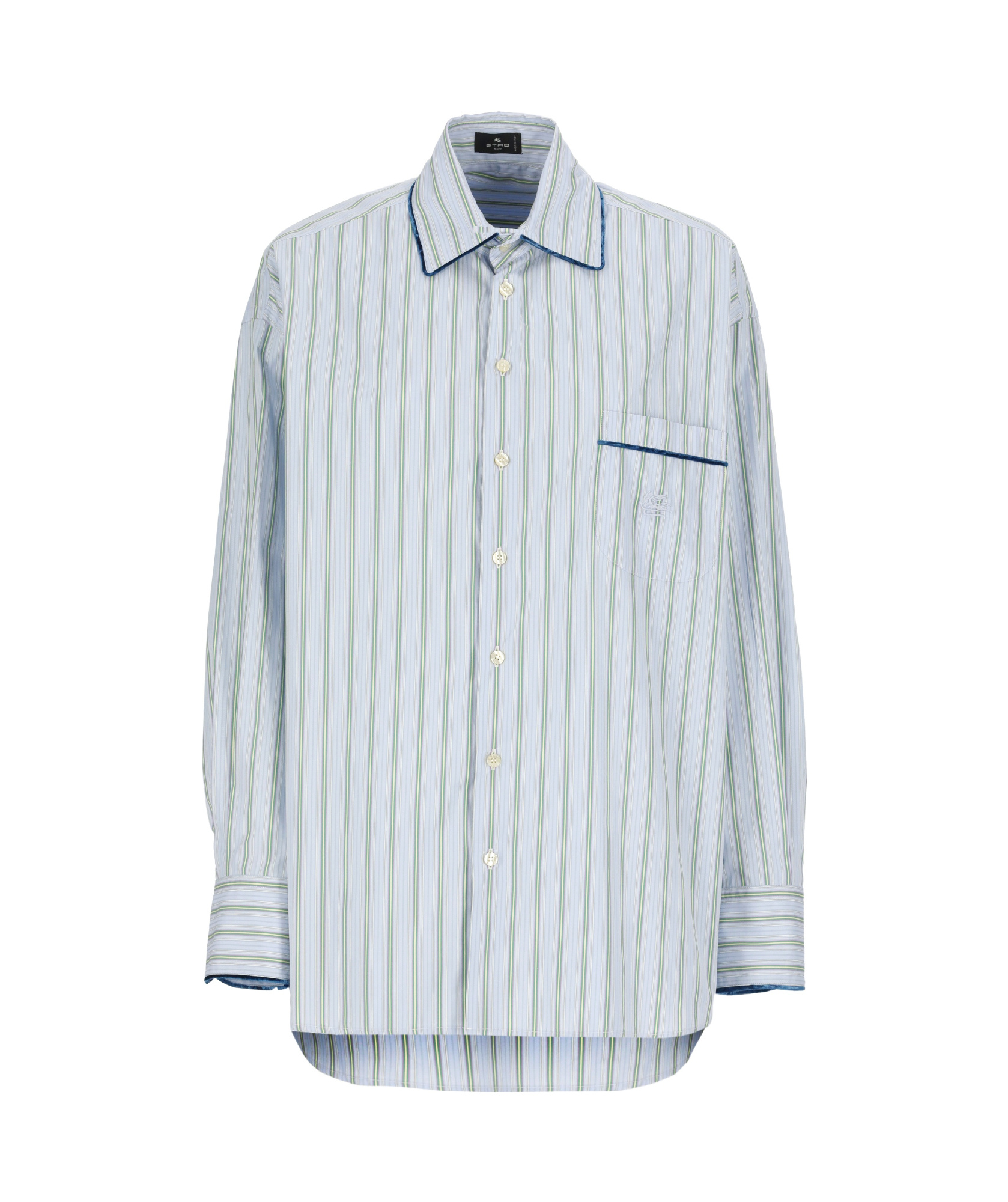Shop Etro Striped Shirt In White
