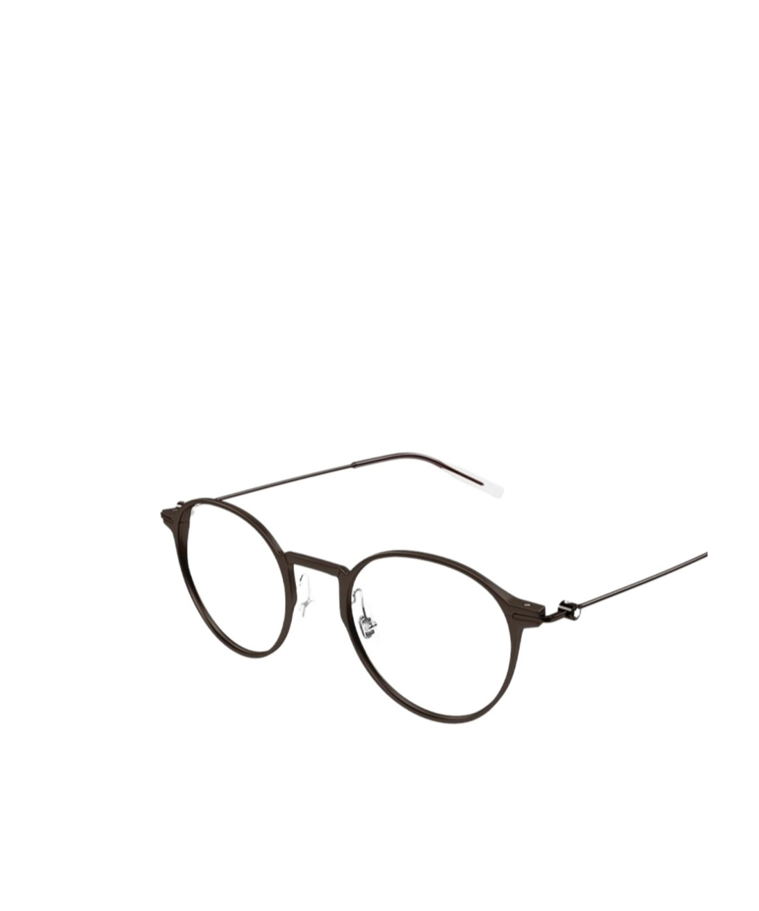 Montblanc Eyewear Round Frame Glasses In Black