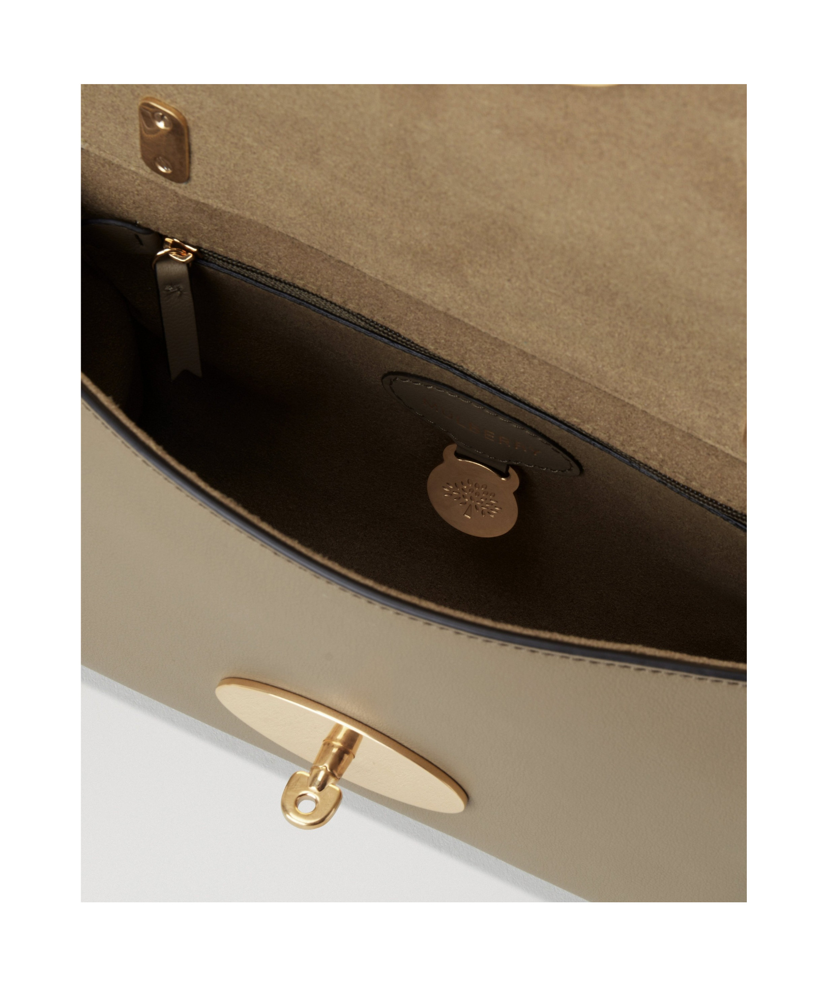Mulberry Lily Leather Shoulder Bag In Brown