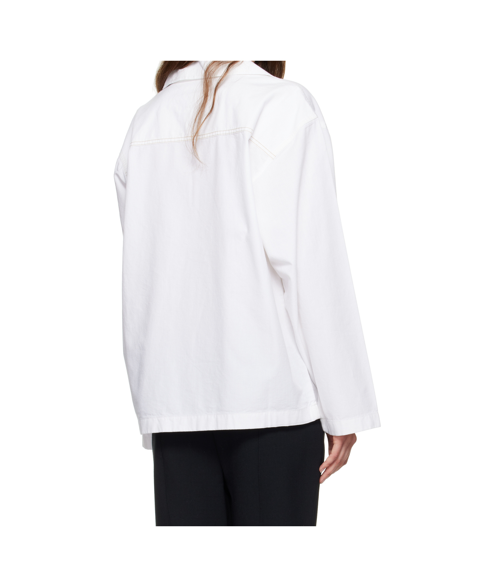 Victoria Beckham Cotton Blouse In White
