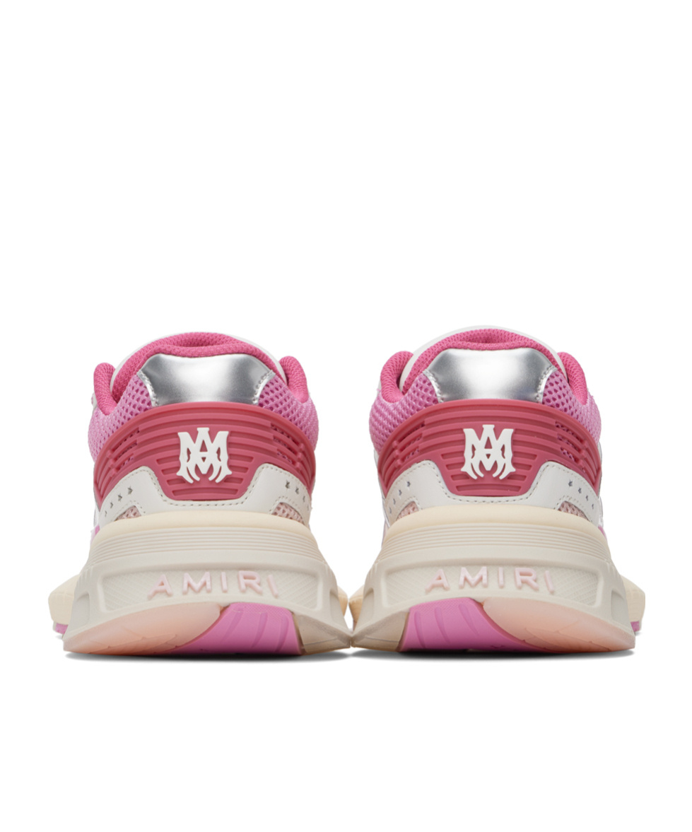Amiri Lace-up Logo Sneakers In Nude