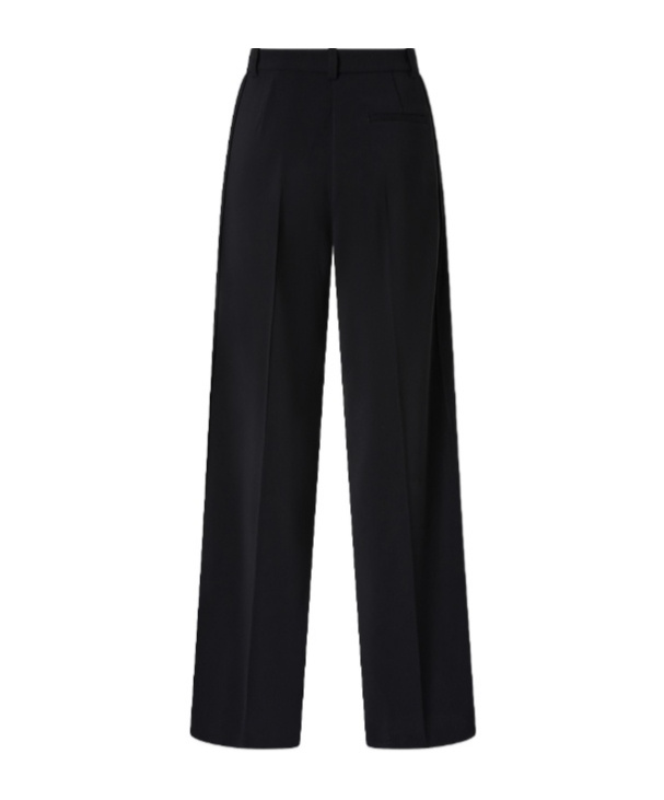 Pinko Special-occasion Wide-leg Cady Trousers In Black