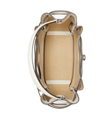 Tory Burch Romy Bucket Bag In White