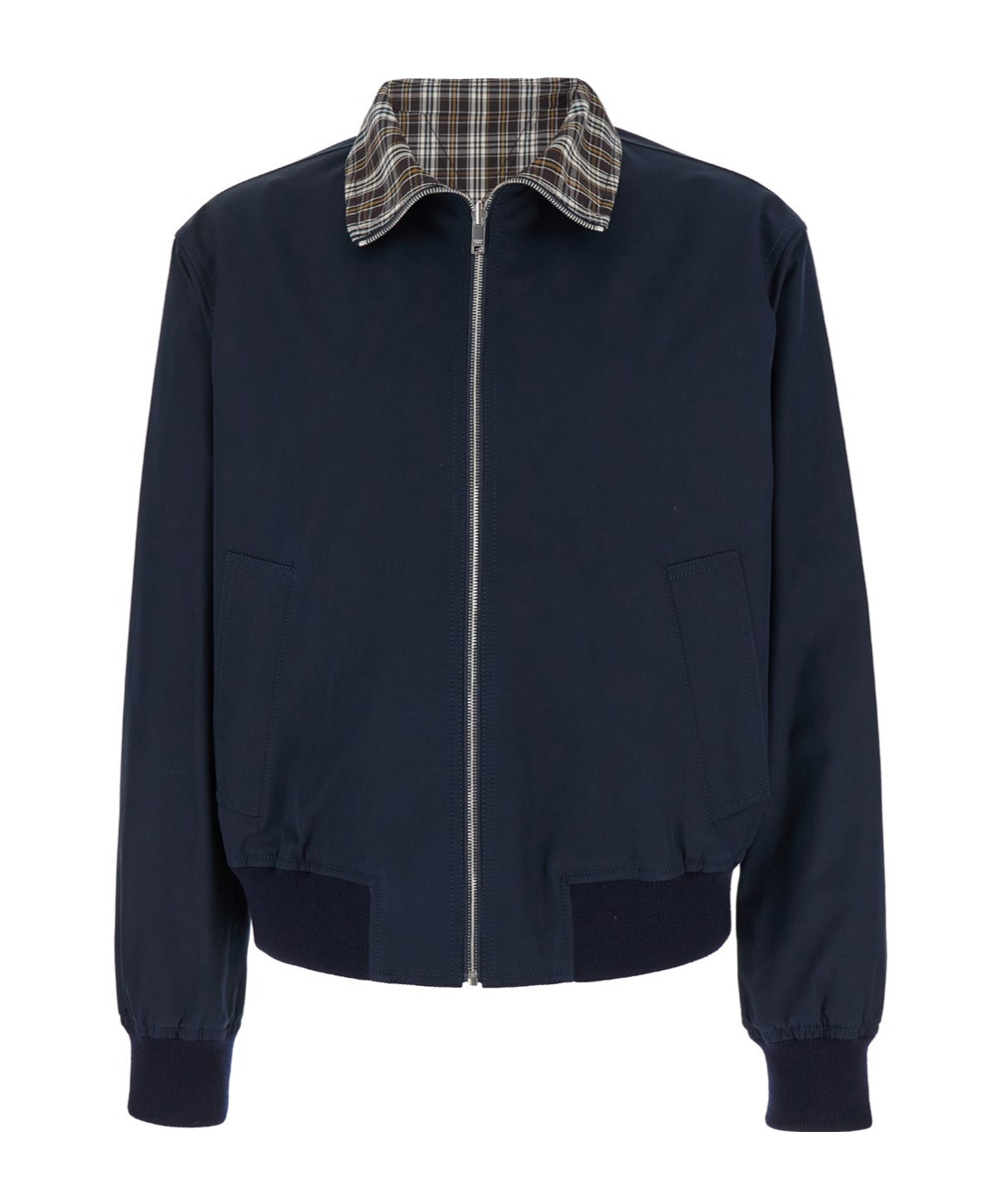 Bottega Veneta Reversible Compact Cotton Twill Jacket In Black