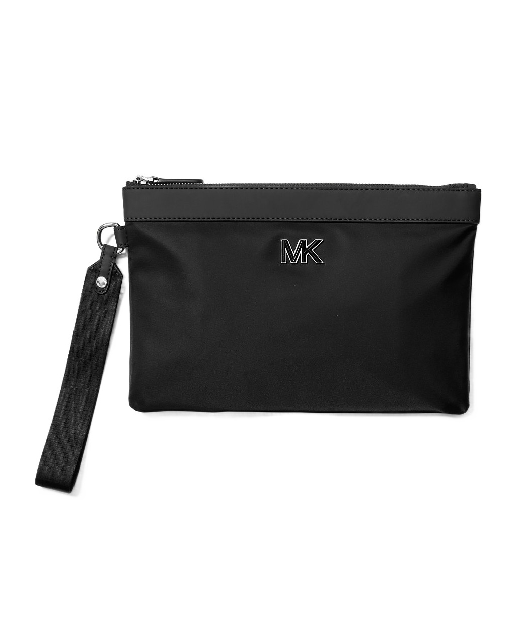 Michael Kors Eli Nylon Wristlet In Black
