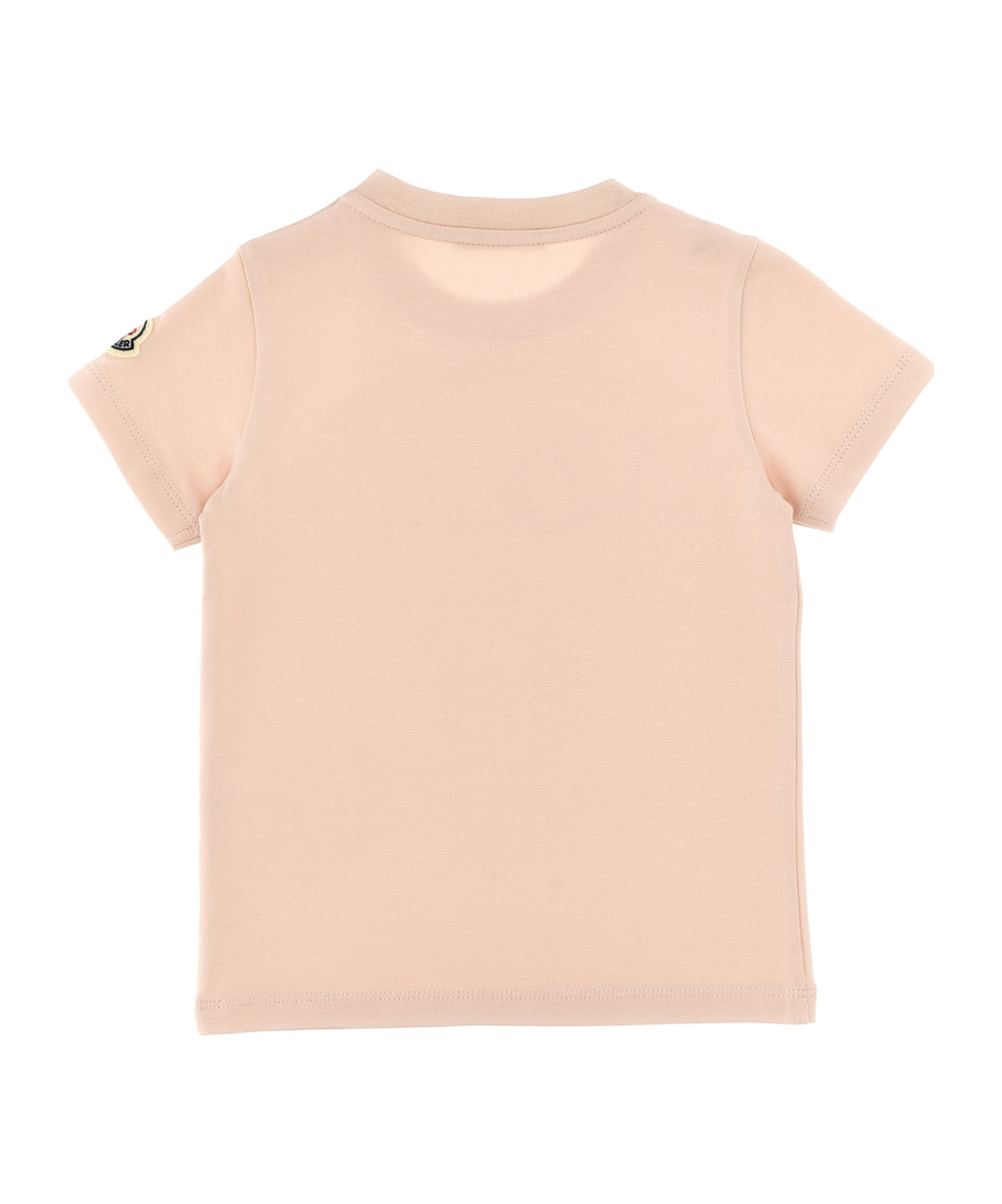 MONCLER MONCLER ENFANT LOGO EMBROIDERED CREWNECK T-SHIRT