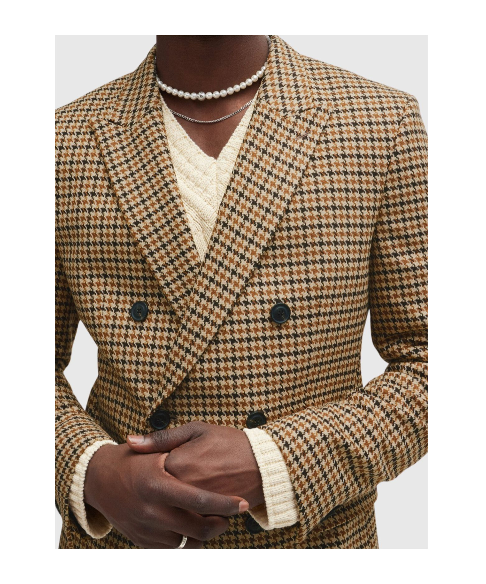 HUGO BOSS HOUNDSTOOTH SLIM-FIT JACKET