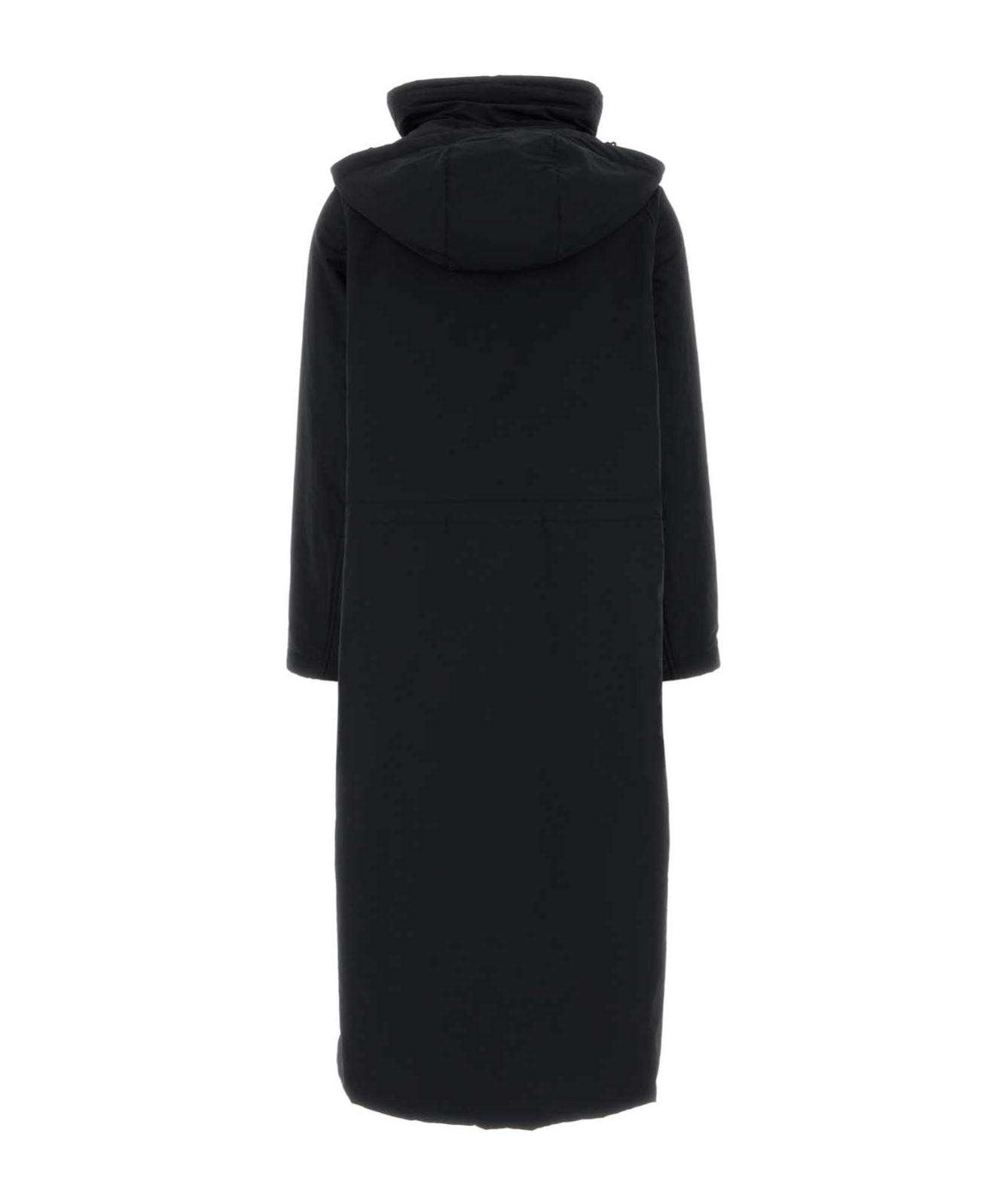 Herno Peacoat With Removable Hood In Black