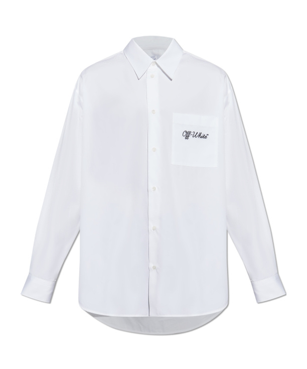 Off-white Long-sleeved Shirt In White