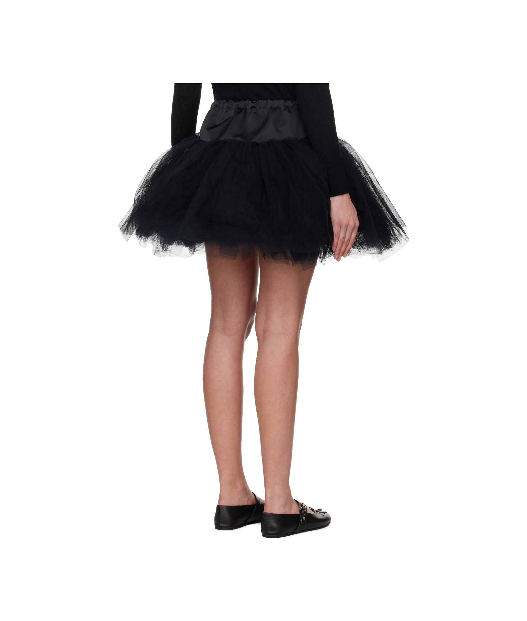 Simone Rocha Tulle Mini Skirt In Black