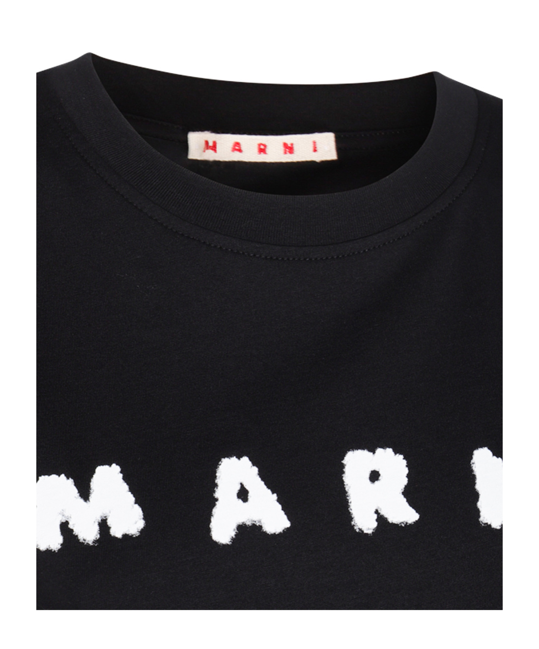 Marni Contrast Logo Crew Neck T-shirt