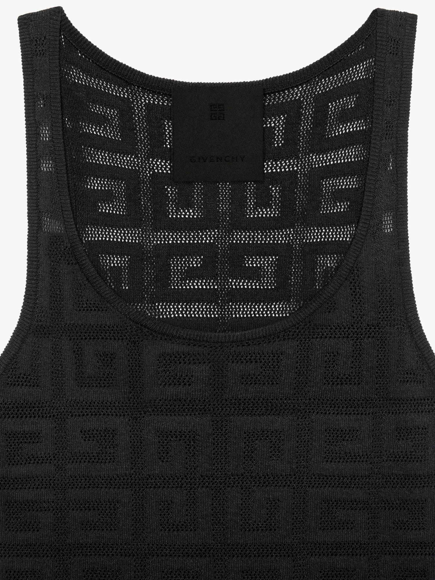 Givenchy Slim Tank Top In 4g Jacquard In Black