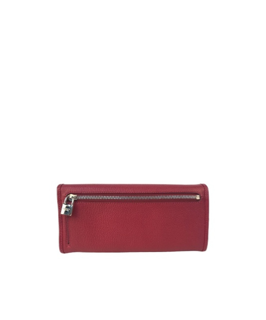 Loewe Logo Long Wallet In Red