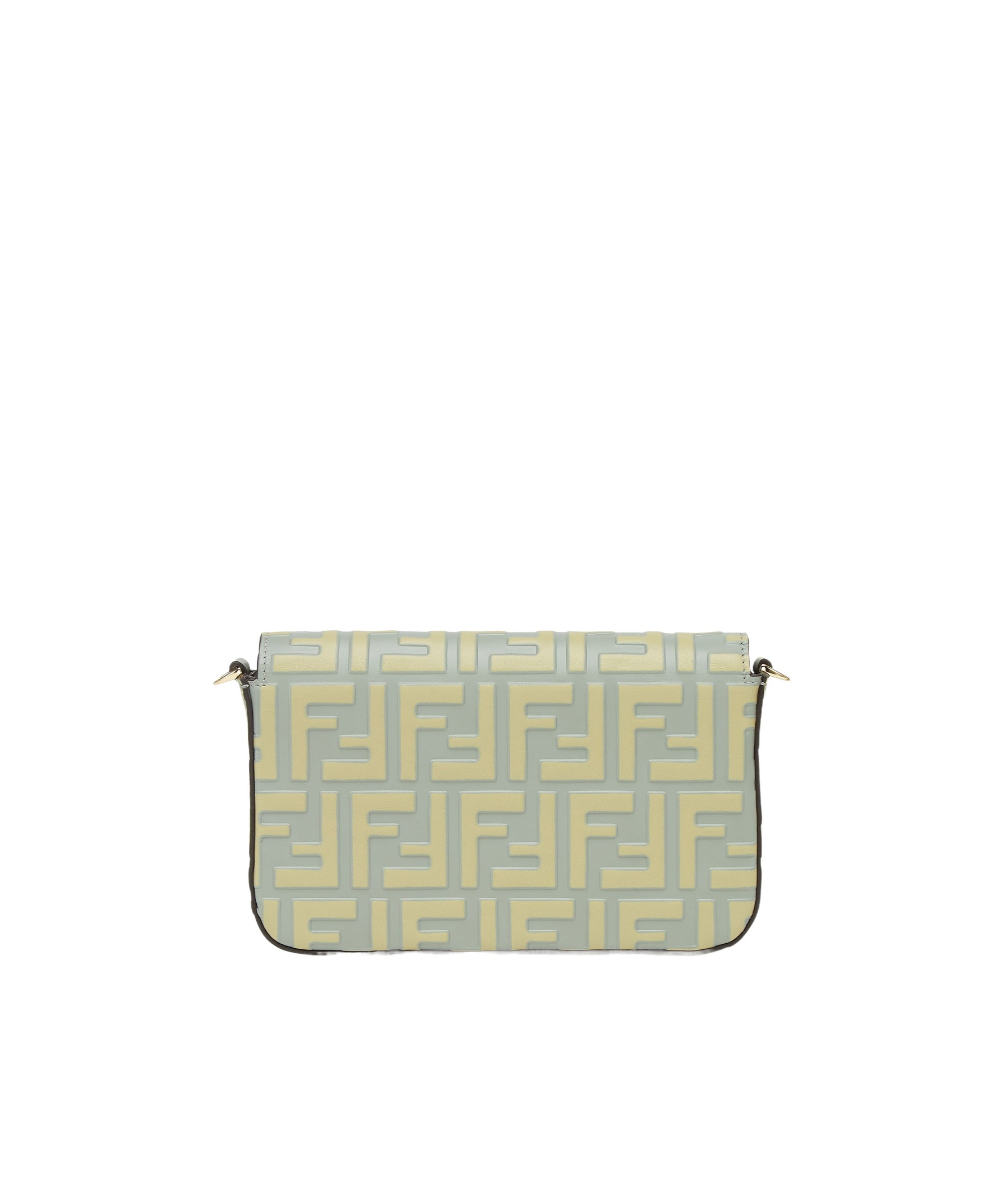 Fendi Ff Diamonds Wallet On Chain In Nude