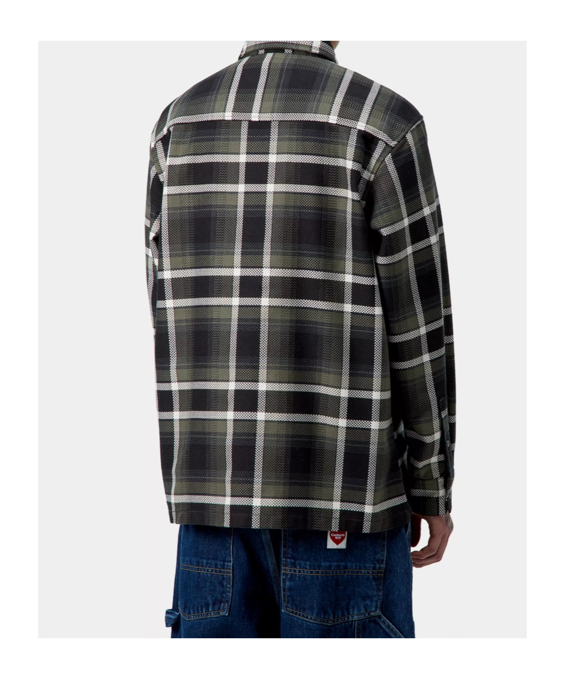 Carhartt Button-down Shirt With Long Sleeves And Pockets In Black