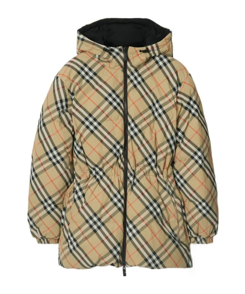 Burberry Double-face Quilted Down Jacket In Nude