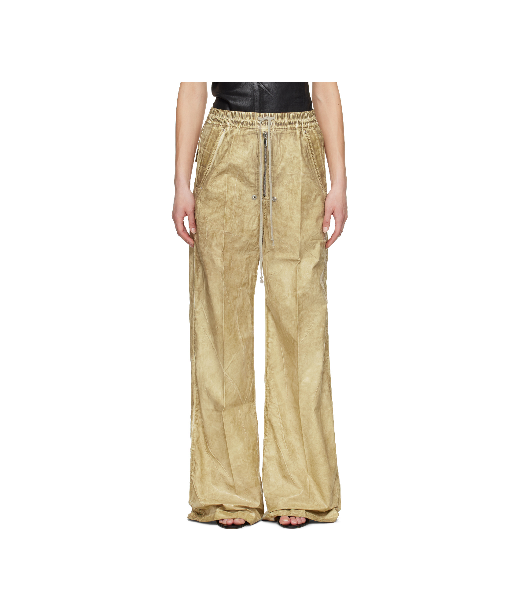 Rick Owens Drkshdw Beige Hollywood Geth Belas Lounge Pants In Nude
